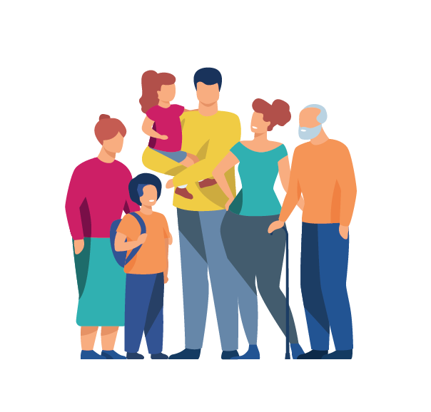 Illustration d'une famille