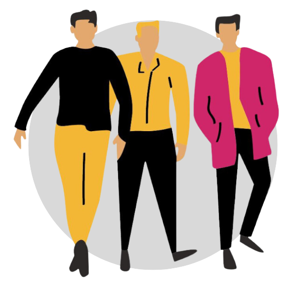 Illustration de trois employés