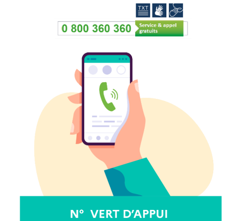 Numéro vert d'appui