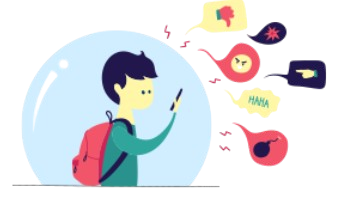 Illustration d'un enfant qui regarde un smartphone